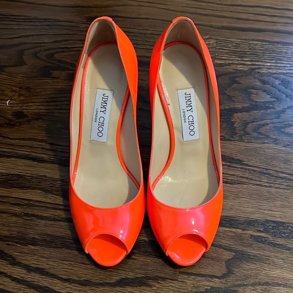 Jimmy Choo open toe heel